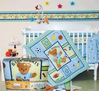 Crib Set - Baby Sports
