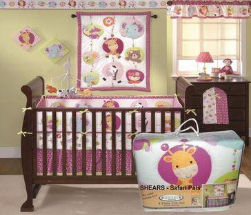 Shears Crib Set - Safari Pals