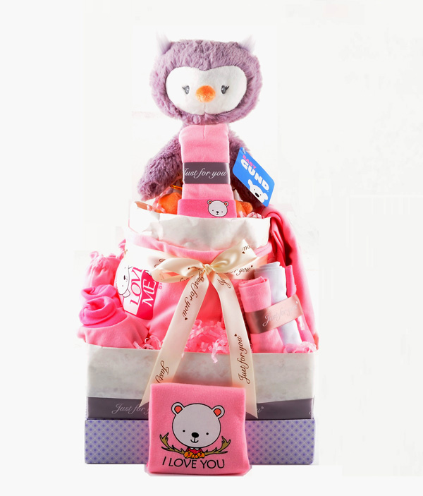 Diaper Cake Hamper-Lovely