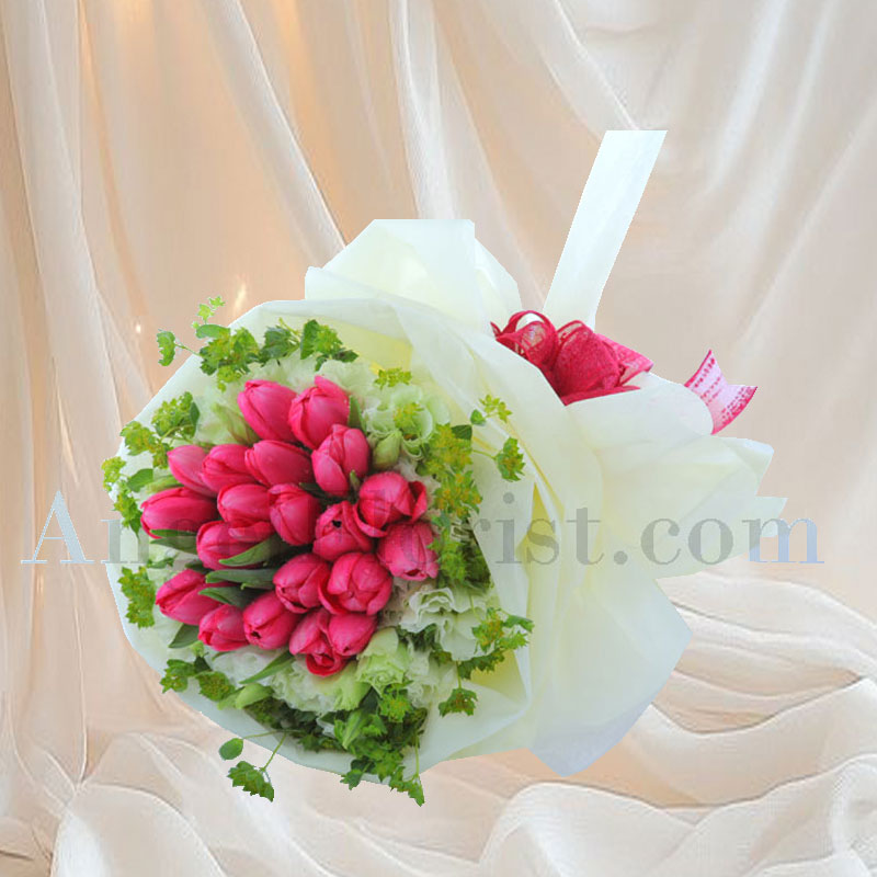 Flower Hand Bouquet: Passion Blooms