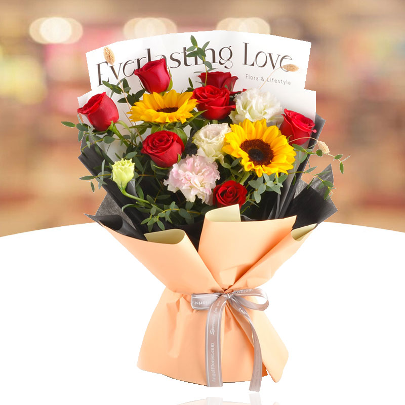 Sunflower Hand Bouquet: Love and Joy