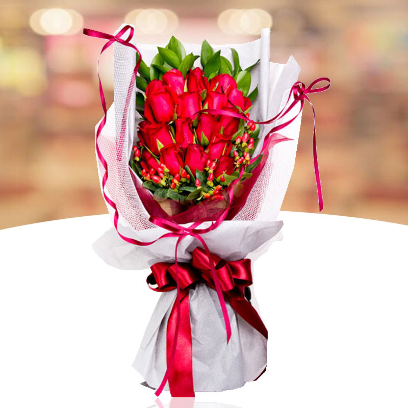 Flower Bouquet: Red Passion