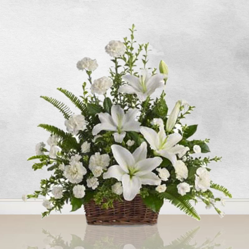 Condolence Wreath: Condolence Basket-1