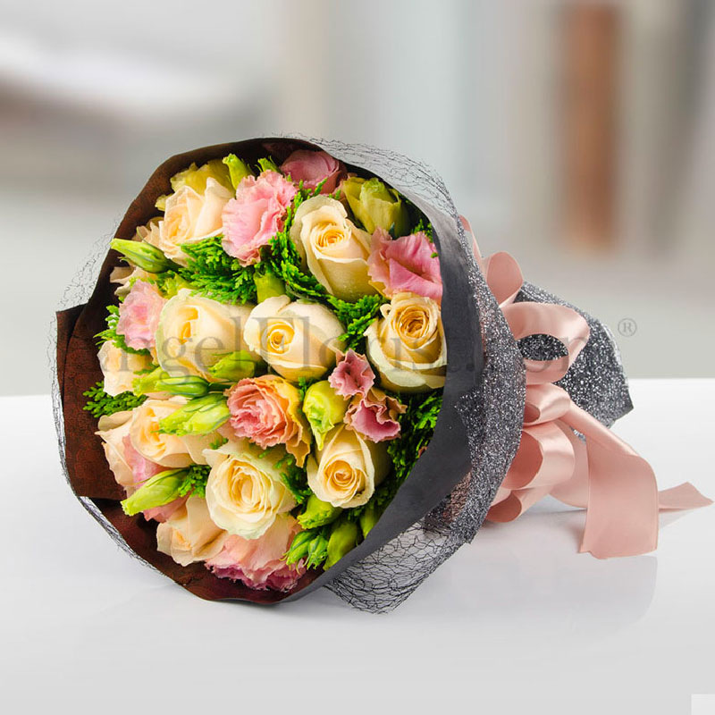 Flower Hand Bouquet: Burst of Affection