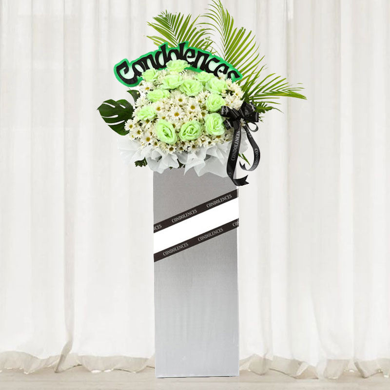 Condolence Flowers: Simple Serenity