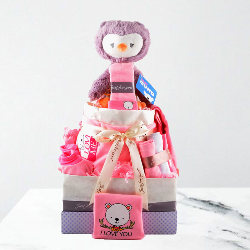 Diaper Cake Hamper-Lovely
