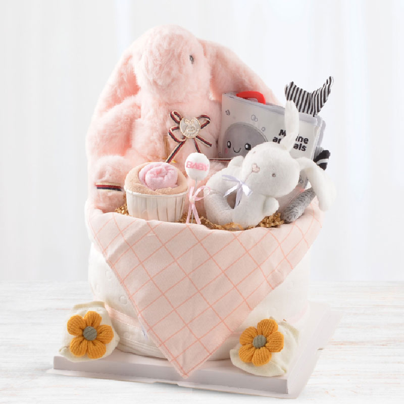 Diaper Cake - Long Ear Bunny