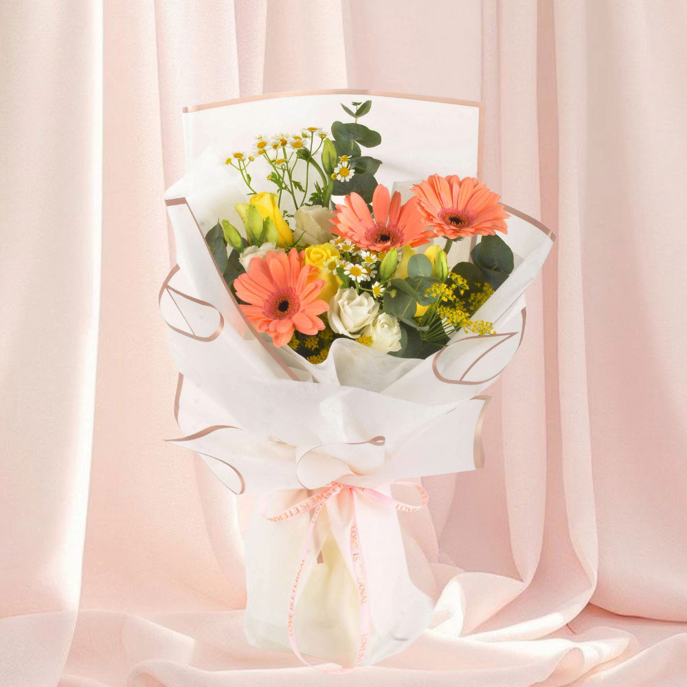Gerberas Bouquet: Peach Lullaby