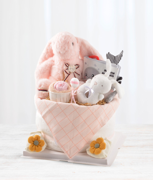 Diaper Cake - Long Ear Bunny