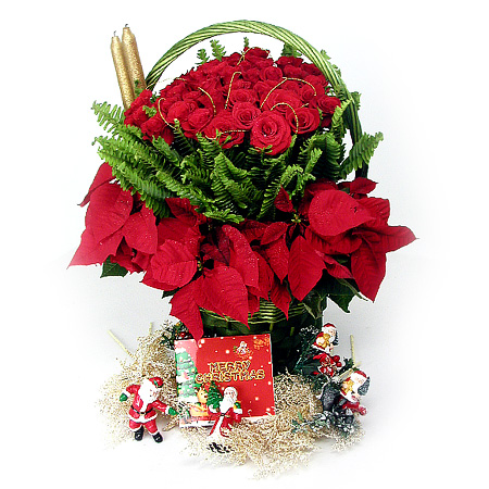 Christmas Rose Basket-1
